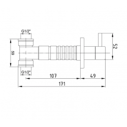 Mey İthalat® ECA Ankastre Ara Kesme Valfi 102151017