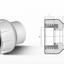 Mey İthalat® Ege Yıldız PPRC 25X1/2 Dişi Adaptör Gri