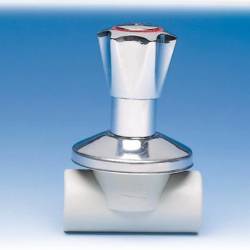 Mey İthalat® Ege Yıldız PPRC 32 mm Ankastre Vana Gri