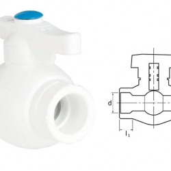 Mey İthalat® Ege Yıldız PPRC 40 mm Küresel Vana Gri