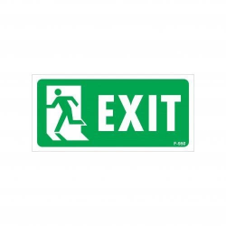 Mey İthalat® Exit Sol Uyarı Levhası 17,5x25 KOD:950