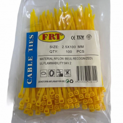 Mey İthalat® FRT Sarı 2,5x100 Kablo Bağı