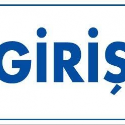 Mey İthalat® Giriş Uyarı Levhası 17,5x25 KOD:1650