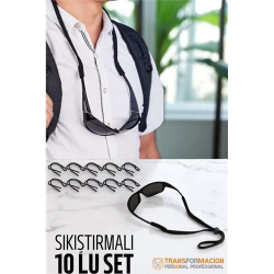 Mey İthalat® Gözlük İpi Ayarlanabilir Sıkıştırmalı Gözlük İpi 10 lu SET 721797