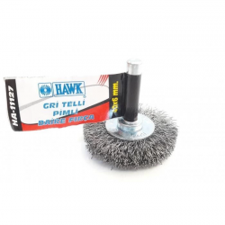 Mey İthalat® Hawk HA11127 Pimli Gri Tel Daire Fırça 40x6 mm