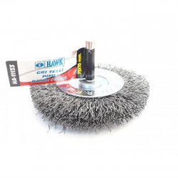 Mey İthalat® Hawk HA11133 Pimli Gri Tel Daire Fırça 75x10 mm