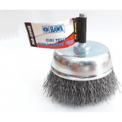 Mey İthalat® Hawk HA11147 Pimli Gri Tel Çanak Fırça 65 mm