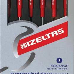 Mey İthalat® İzeltaş 4500 Elektronikçi TipTornavida Seti 6 Parça