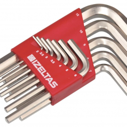 Mey İthalat® İzeltaş 4900 Allen Anahtar Takım Altı Köşe 12 Parça