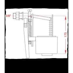 Mey İthalat® Japar 1/2 Şok Kapatmalı Flatör
