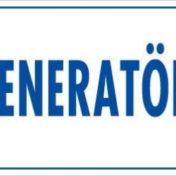 Mey İthalat® Jeneratör Uyarı Levhası 17,5x25 KOD:1722