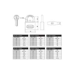 Mey İthalat® Kale 38 mm Sarı Pirinç Asma Kilit KD-001/10-240