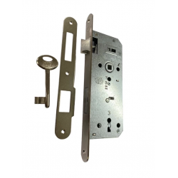 Mey İthalat® Kale Oval 151 R 40 mm Nikel Oda Kapı Kilidi