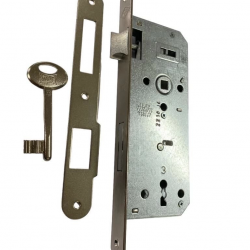 Mey İthalat® Kale Oval 151 R 40 mm Nikel Oda Kapı Kilidi