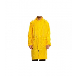 Mey İthalat® Kapüşonlu Sarı PVC Yağmurluk XXL