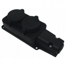 Mey İthalat® Kauçuk 220 Volt Uzatma 2'li Priz