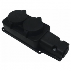 Mey İthalat® Kauçuk 220 Volt Uzatma 2'li Priz