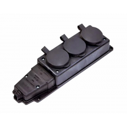 Mey İthalat® Kauçuk 220V Uzatma 3'lü Priz