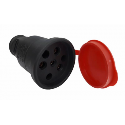 Mey İthalat® Kauçuk 380 Volt Trifaze Dişi Fiş