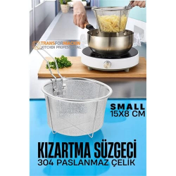 Mey İthalat® Kızartma Süzgeci Patates Kızartma Filtresi 304 Paslanmaz Çelik 721721