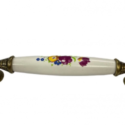 Mey İthalat® Klasik Silindir Kulp Antik Sarı 128 mm