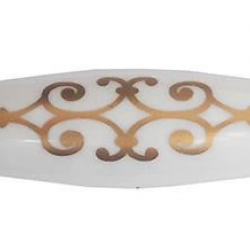 Mey İthalat® Klasik Silindir Kulp Antik Sarı 96 mm