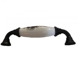 Mey İthalat® Klasik Silindir Kulp Mat Siyah 96 mm