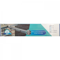 Mey İthalat® Koral Alüminyum Balkon Çamaşır Kurutma Askılığı 80x30