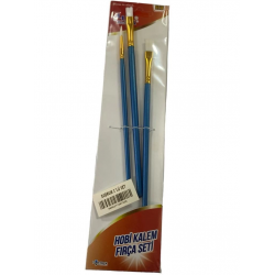 Mey İthalat® Luna Bodrum Hobi Kalem Fırça Seti 3 Parça