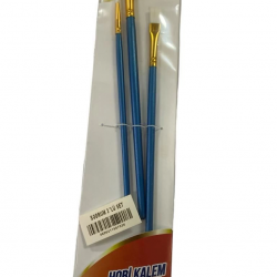 Mey İthalat® Luna Bodrum Hobi Kalem Fırça Seti 3 Parça