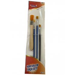 Mey İthalat® Luna Kaş Hobi Kalem Fırça Seti 4 Parça