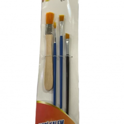 Mey İthalat® Luna Kaş Hobi Kalem Fırça Seti 4 Parça