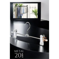 Mey İthalat® Metal Etek Pantolon Askısı - Mandallı Etek Askısı Pantolon Askısı 20 Adet