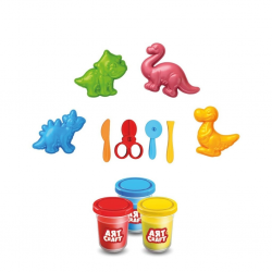 Mey İthalat® 03995 Art Craft 3D Dinozorlar Hamur Set 168 Gr -Fentoys
