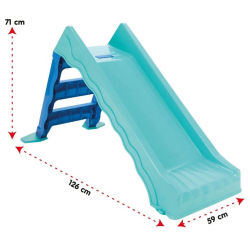 Mey İthalat®  06 233  Katlanabilir Dalgalı Su Kaydırağı Mavi