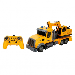 Mey İthalat® 1:12 Sesli ve Işıklı USB Şarjlı Uzaktan Kumandalı İş Makinesi 35 cm