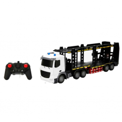 Mey İthalat® 1:18 Sesli ve Işıklı USB Şarjlı Uzaktan Kumandalı Taşıyıcı Kamyon 50 cm