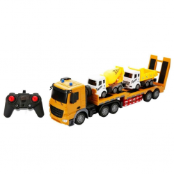 Mey İthalat® 1:18 Sesli ve Işıklı USB Şarjlı Uzaktan Kumandalı Taşıyıcı Kamyon 50 cm