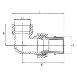 Mey İthalat® 1/2 Köşe Radyatör Rakoru