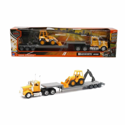 Mey İthalat® 1:43 Long Haul Kenworth Taşıyıcı Tır ve Dozer
