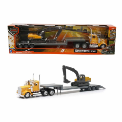 Mey İthalat® 1:43 Long Haul Kenworth Taşıyıcı Tır ve Ekskavatör