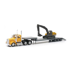 Mey İthalat® 1:43 Long Haul Kenworth Taşıyıcı Tır ve Ekskavatör