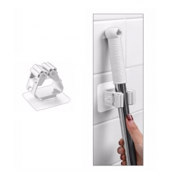 Mey İthalat® 1 Adet Yapışkanlı Pratik Mop Tutucu Beyaz