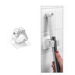 Mey İthalat® 1 Adet Yapışkanlı Pratik Mop Tutucu Beyaz