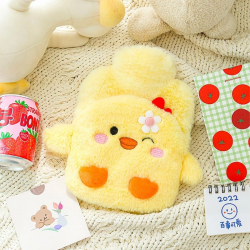 Mey İthalat® 1 Litre Sevimli Hayvan Figürlü Peluş Sıcak Su Torbası 1. Sınıf Kavuçuk Malzeme