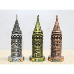 Mey İthalat® 10 cm Metal Galata Kulesi