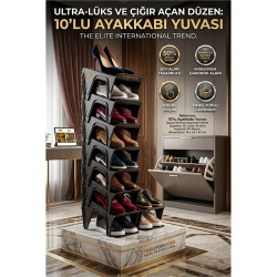 Mey İthalat® 10 LU Ayakkabı Rampası Yer Tasarruf Organizeri Mehle 718561