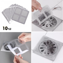 Mey İthalat®  10'lu Banyo ve Mutfak Lavabo Koku Önleyici ve Haşere Böcek Önleyici Gider Filtresi