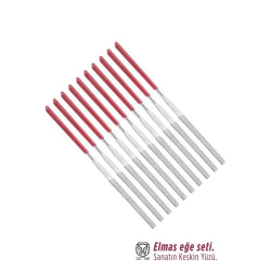 Mey İthalat® 10'lu Profesyonel Elmas Eğe Seti | Hassas Metal Ahşap Cam İşleme Törpüsü 722922