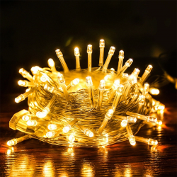 Mey İthalat®  10 Metre 100 Ledli 8 Fonksiyonlu Dekoratif ader Sarı a